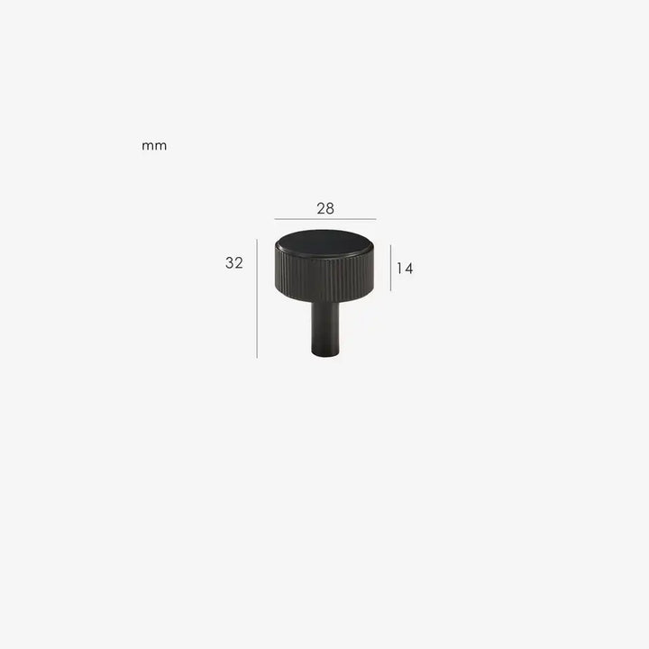 LORVEN premium Solid Brass Cabinet knob and cupboard knob Black Colour