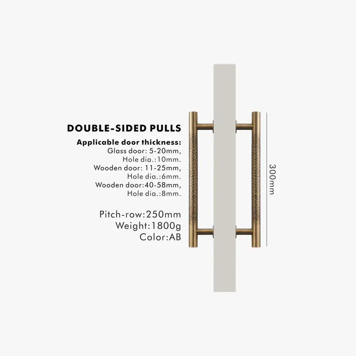 ORENA Premium Solid Brass Door Pull Handle for wooden and glass doors