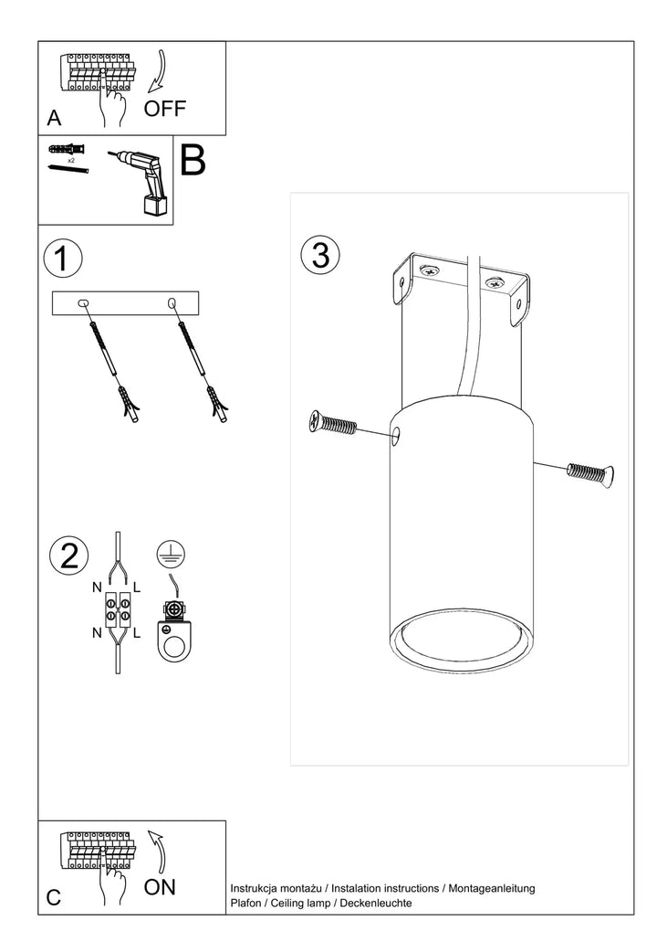 LAGOS Ceiling Light, Ceiling lamps, Livingroom ceiling lights