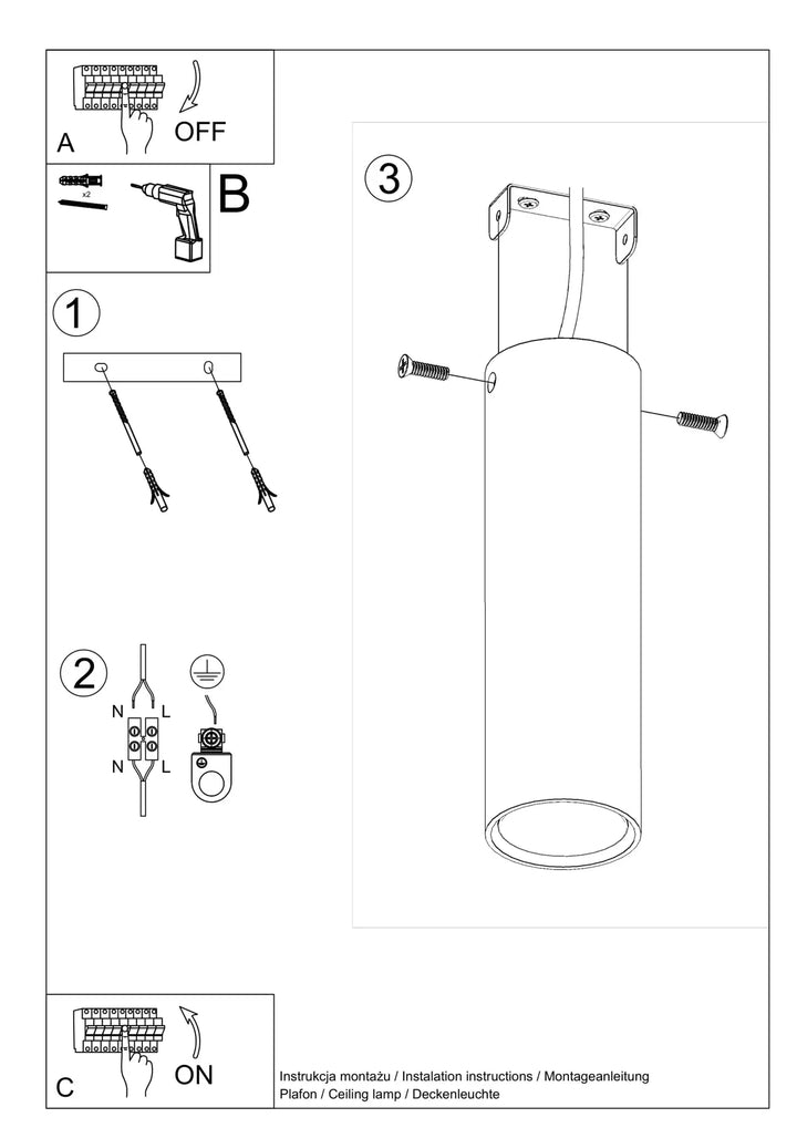 LAGOS Ceiling Light, Ceiling lamps, Livingroom ceiling lights