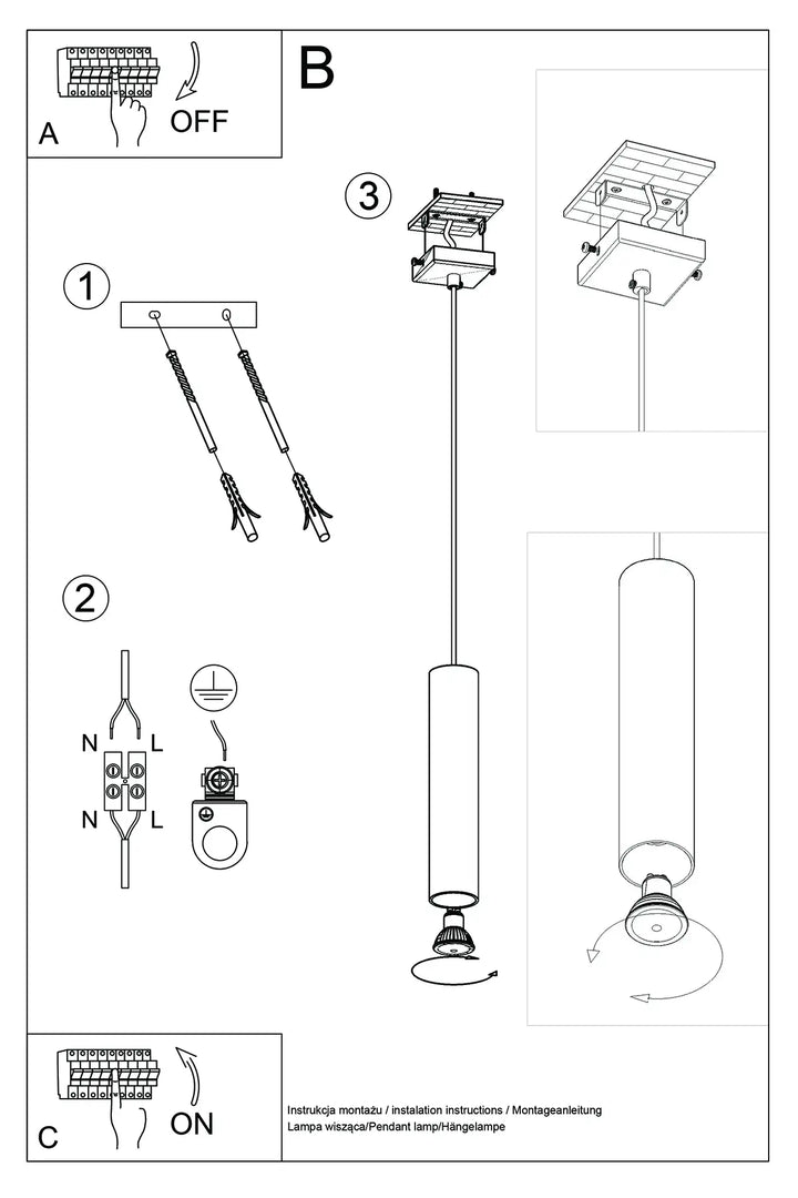 LAGOS Pendant Light, kitchen island lights, ceiling hanging lights