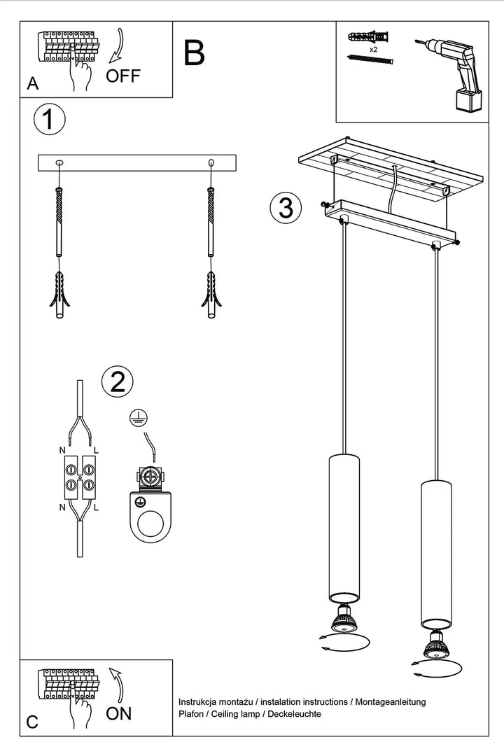 LAGOS Pendant Light, kitchen island lights, ceiling hanging lights