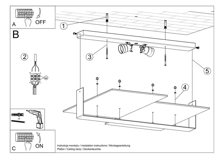 MASSIMO  Ceiling Light, Ceiling lamps, Livingroom ceiling lights