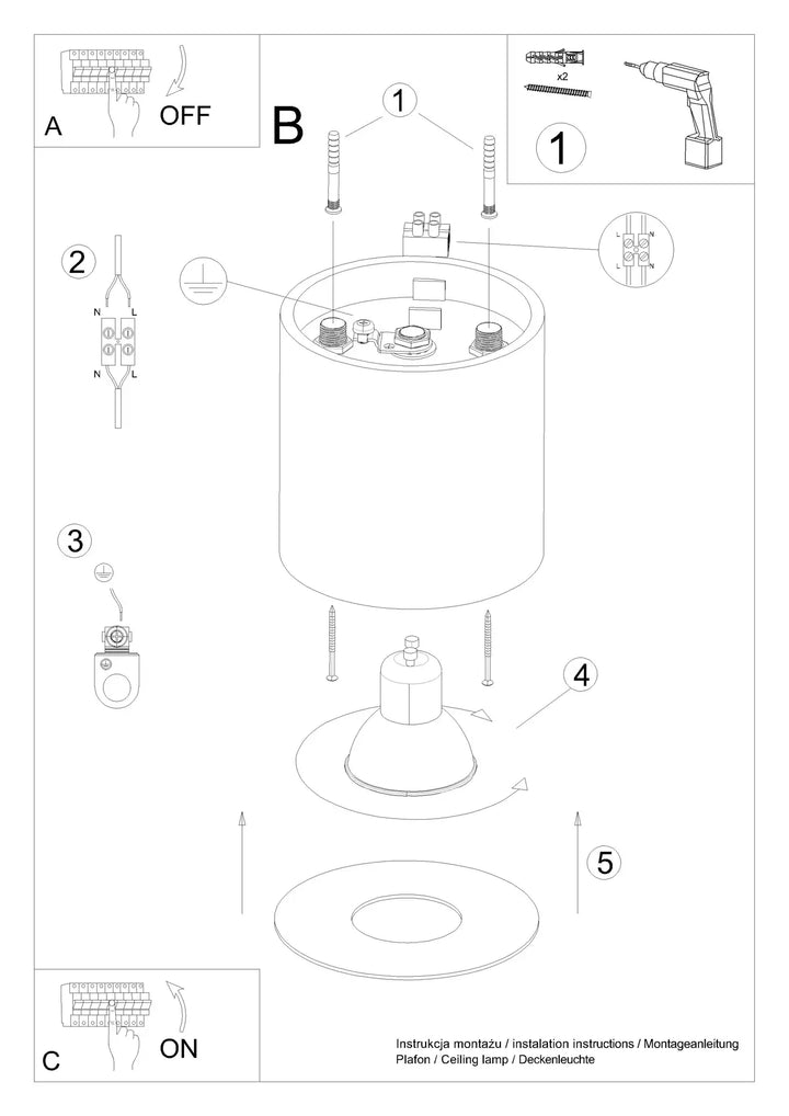 MIKA Ceiling Light, Ceiling lamps, Livingroom ceiling lights