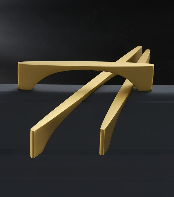 NORDIC Solid Brass Slim Kitchen & Cabinet Handle. Premium, designer kitchen cabinet handles