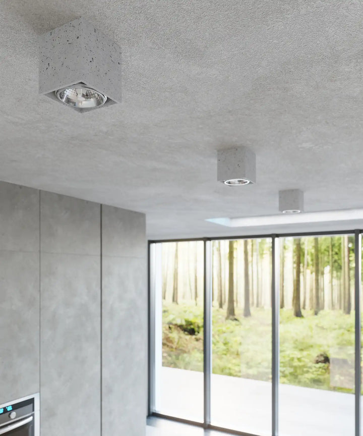 VALDE Concrete Ceiling Light, Ceiling lamps, Livingroom ceiling lights