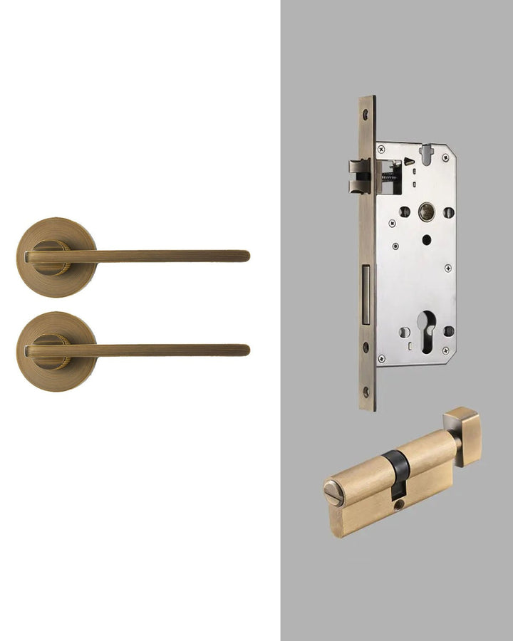 CONNEL Solid Brass Lever Door Handle Set - Luxury Handles