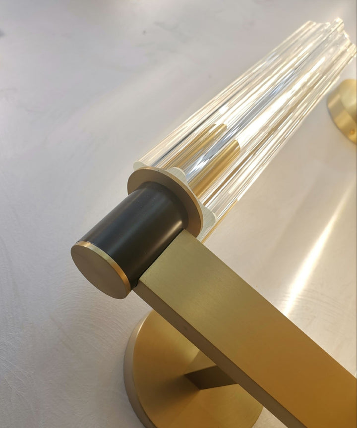 EDIRE Brass and Glass Wall Light - Luxury Handles