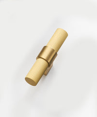 FLORENCE Knurled Solid Brass T-Bar Handle