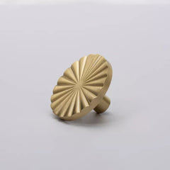 FLOW Solid Brass Circular  Knob