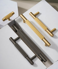 ELEVA Knurled Solid Brass Kitchen & Cabinet Handle