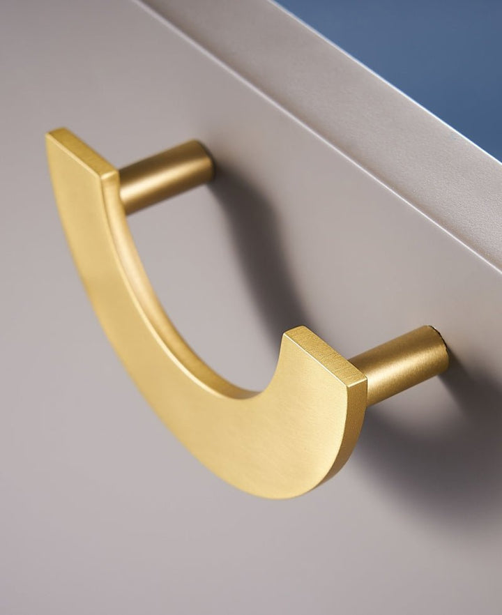 NORDIC Solid Brass Half Circle Pull Handle