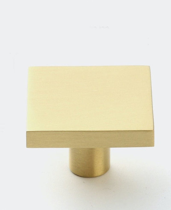 NORDIC Solid Brass Rectangle knob - Luxury Handles