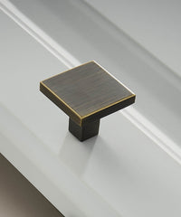 NORDIC Solid Brass Square base knob