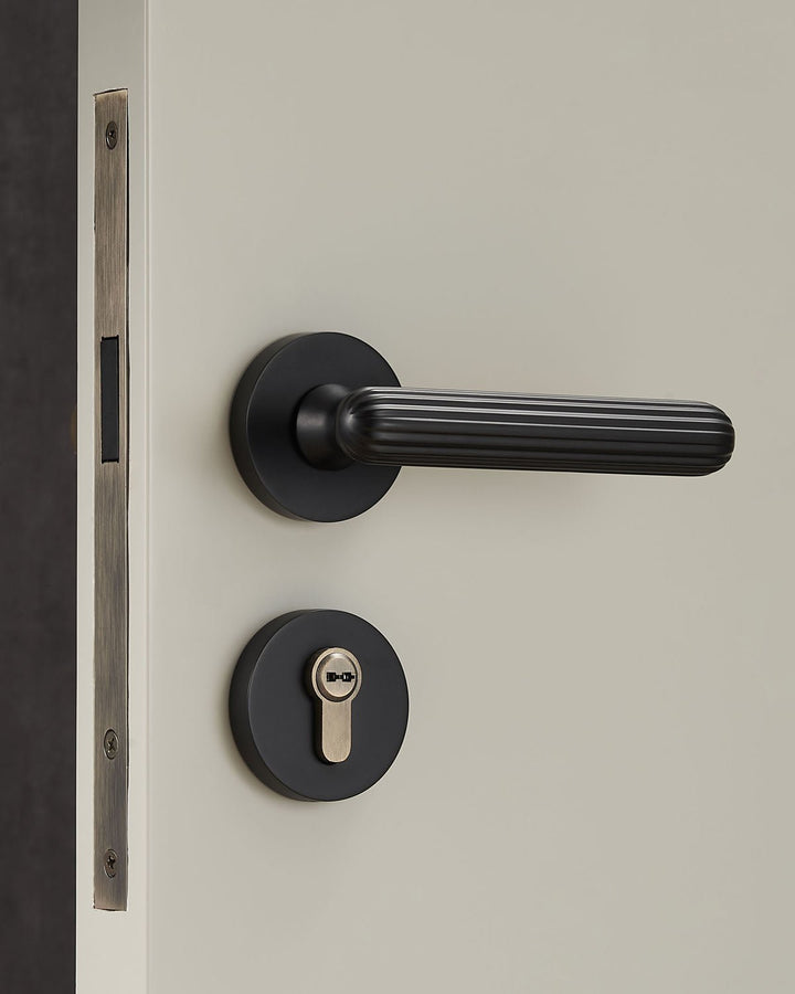 Solid Brass European Style Door Handle Set - Luxury Handles